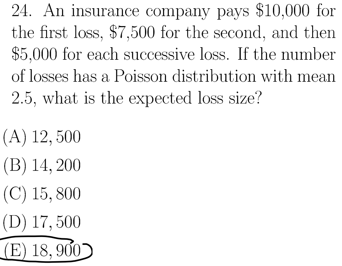 probability Setting up an expected value problem involving a Poisson