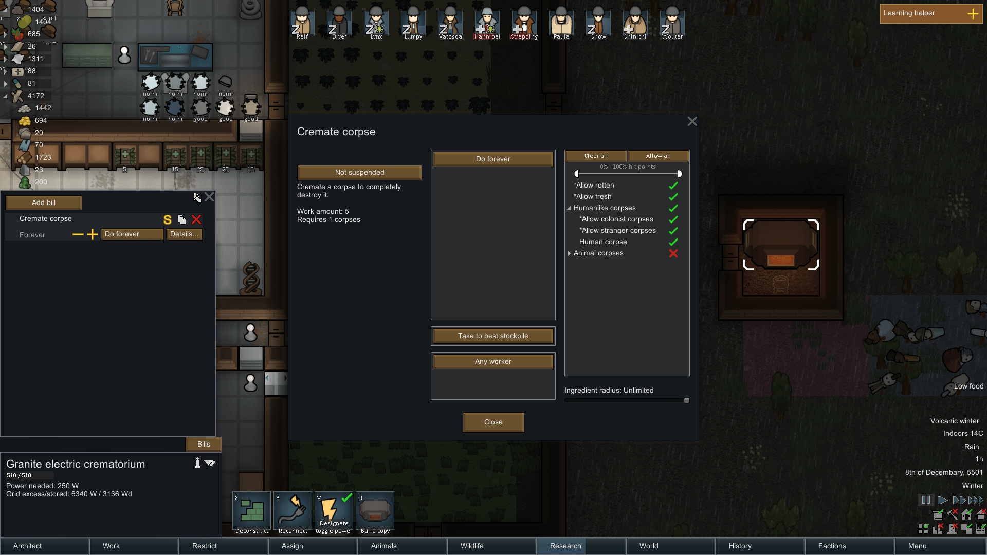 rimworld Cannot cremate corpse (need material) Arqade