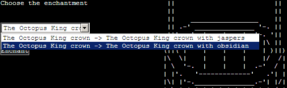 candy box 2 What are the different enchantments for the Octopus King