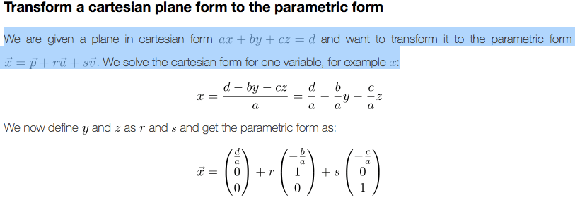 Find Parametric Equation For Line Through Point And Perpendicular To