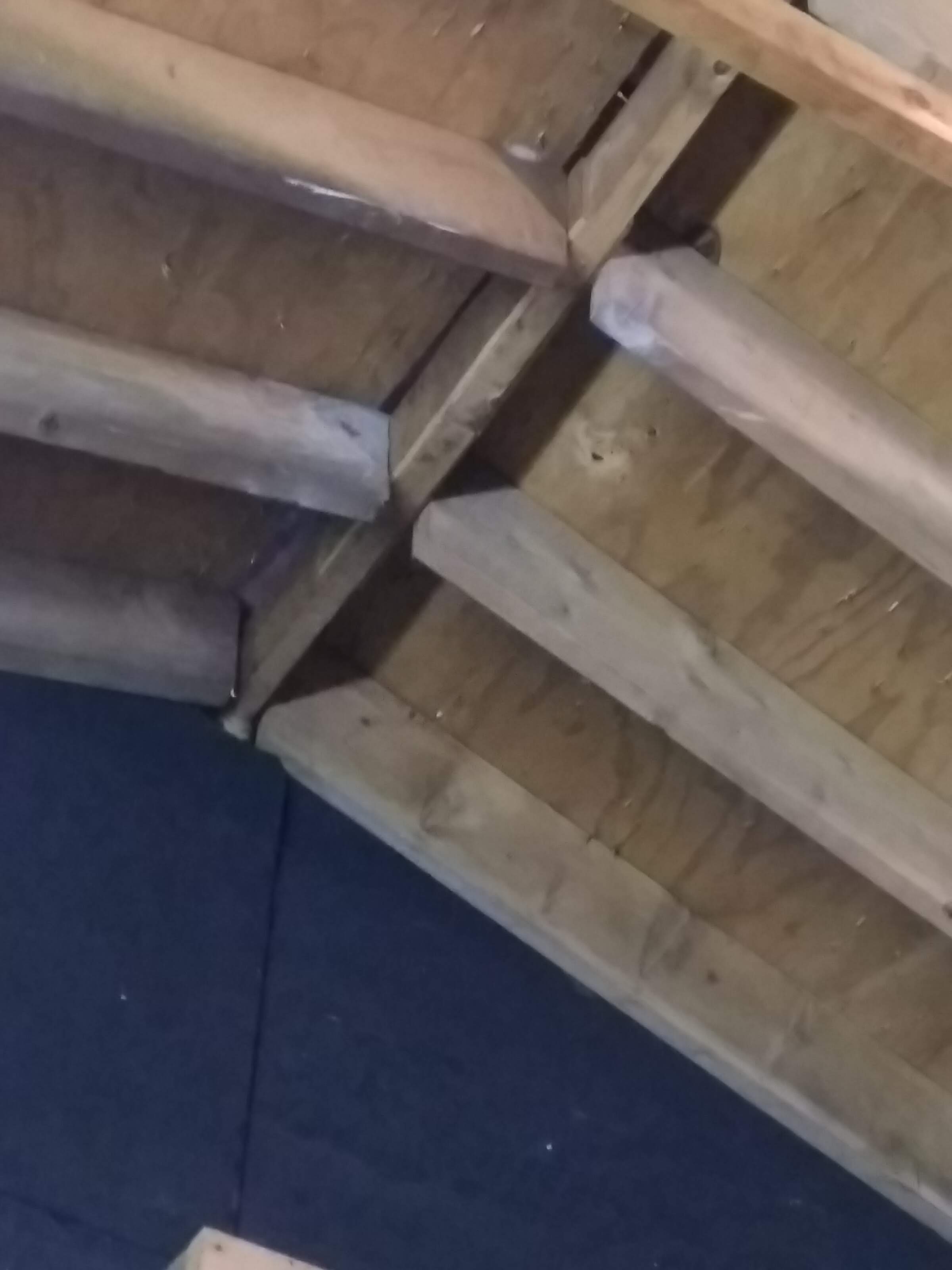 framing Options for correcting a sagging ridge line on a garage that