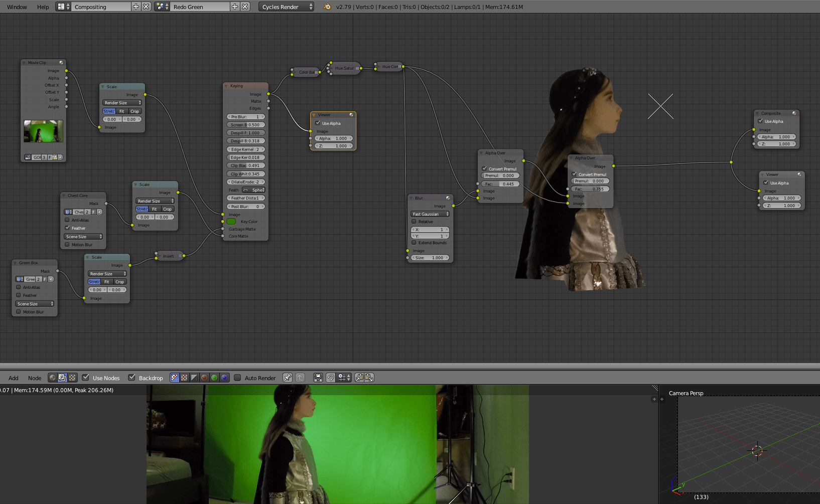transparency Chroma Key Render isn't the same as viewer Blender