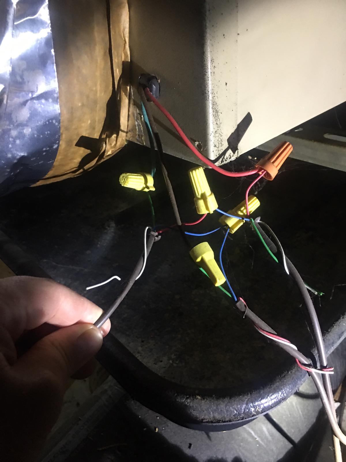 electrical Air conditioner locating c wire on old unit Home