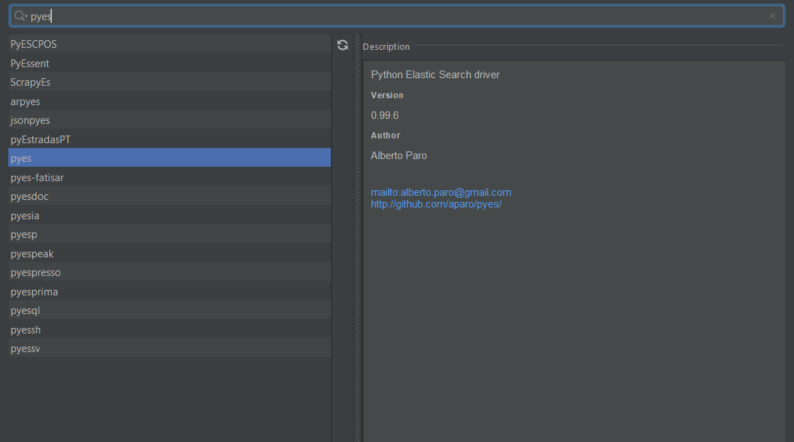 python [ Install Library Pyes in PyCharm ] Stack Overflow