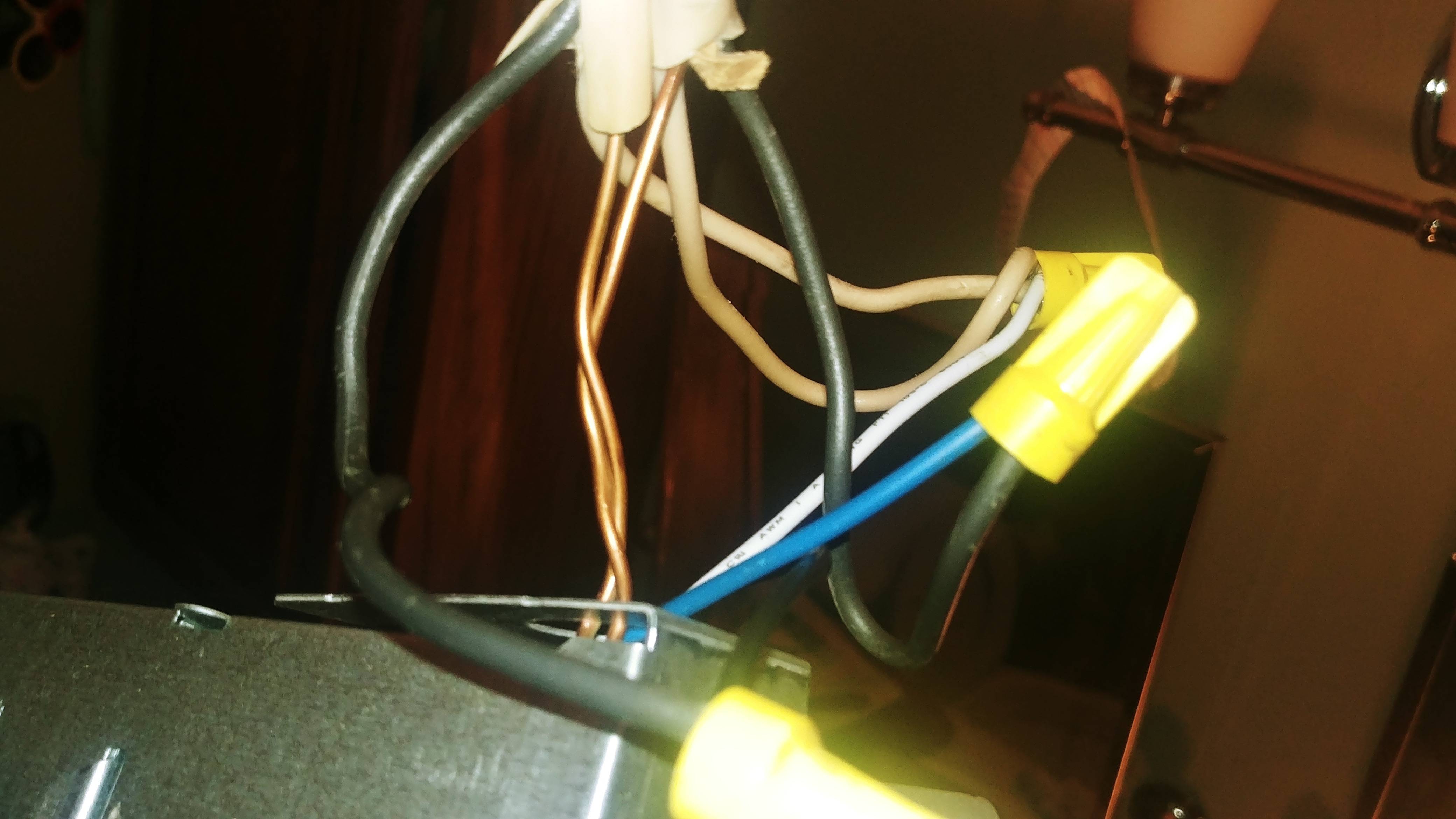 electrical - Help with a new bathroom light/fan fixture - Home