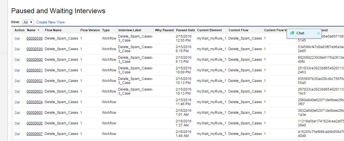 process builder Is there any limit for flow Paused and Waiting