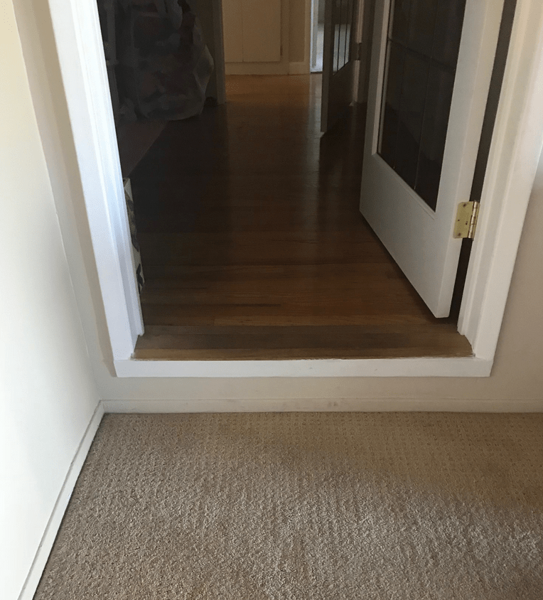 Doors Should this elevated door have trim/casing at the bottom Love