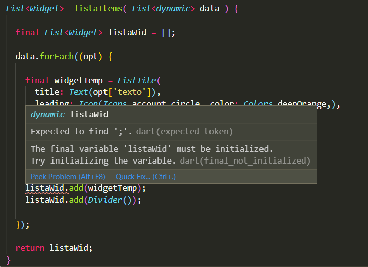 Map Function In Flutter flutter Variable is not updating the value inside a .map() Stack