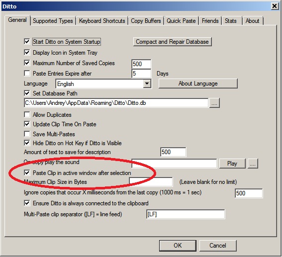 Ditto (clipboard manager) troubleshooting in Windows 7 Super User