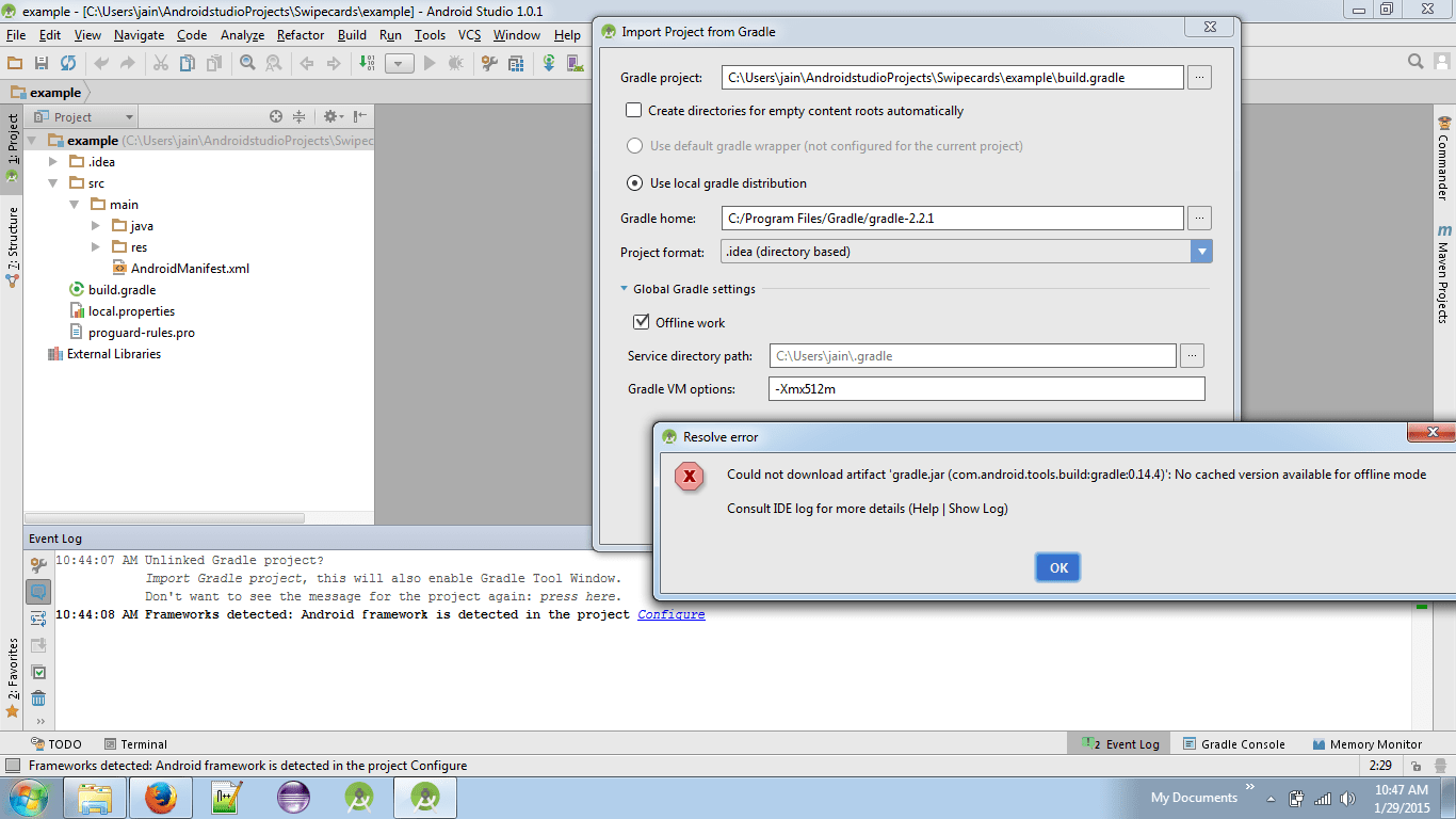 android studio How to resolve unlinked gradle project? Stack Overflow
