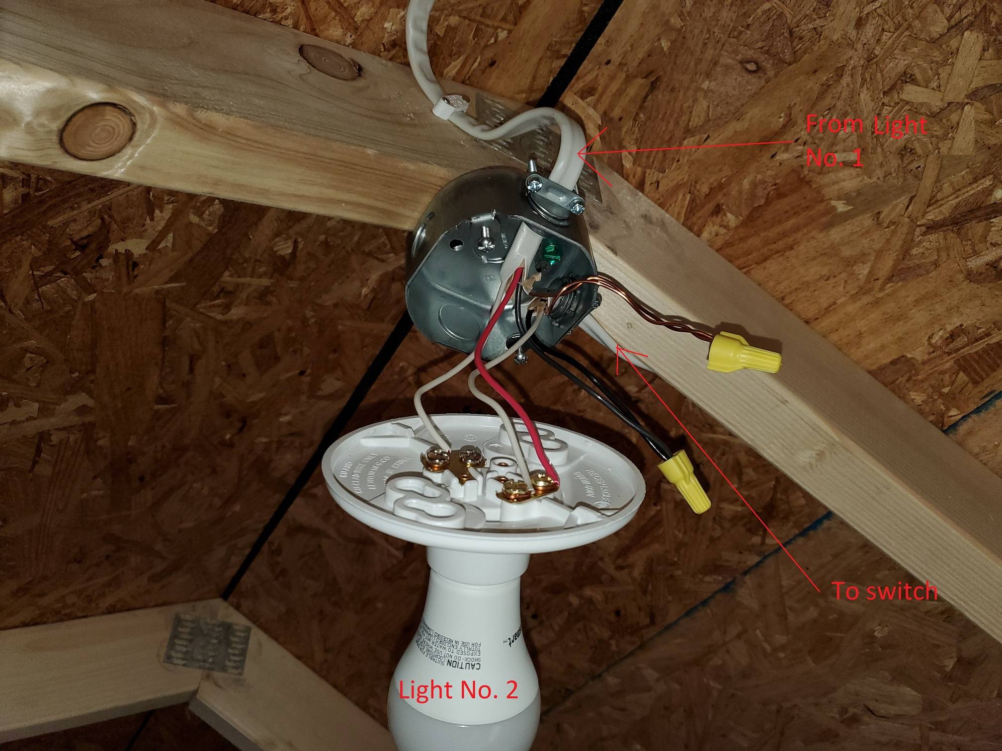 electrical Need help wiring two lights from a switch at electrical Need help wiring two lights from a switch at