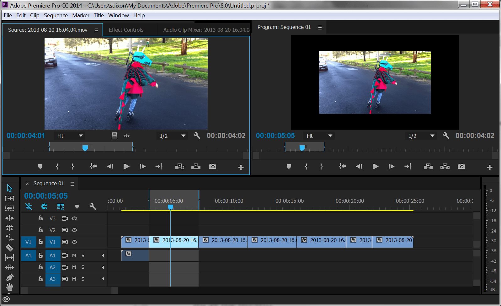 Adobe Premiere Restore Audio to A/V Clip After Deleting Video