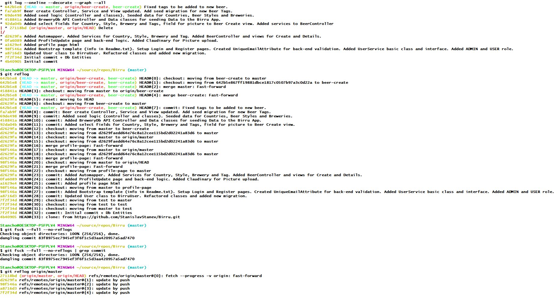 git Deleted origin branches. Need to restore them Stack Overflow