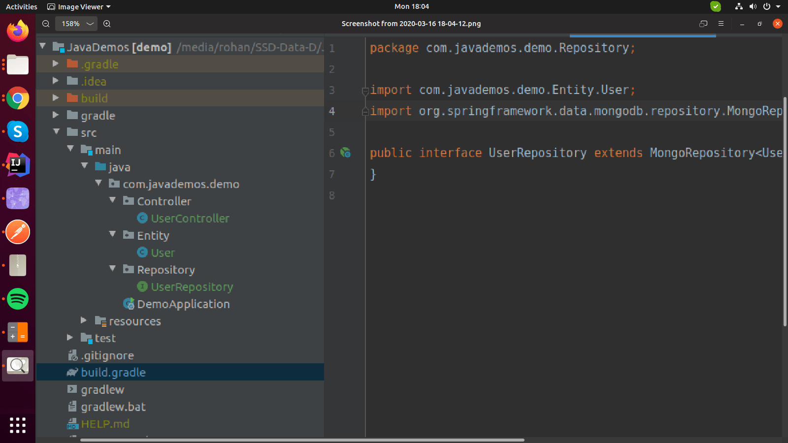 java Spring Boot applicationThe bean could not be registered Stack