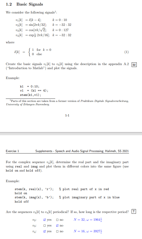 periodic Angular frequency of discrete signal Signal Processing