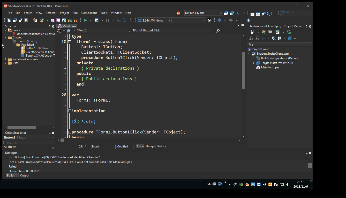 How to auto complete variable in Delphi Stack Overflow