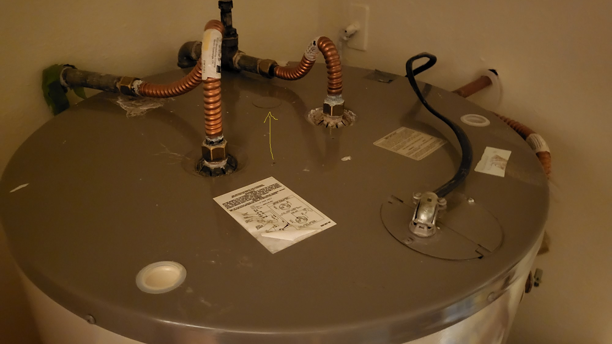 water heater How to access the primary anode rod for Kemore Power