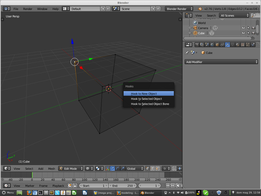 modeling Line between two 'empty's Blender Stack Exchange