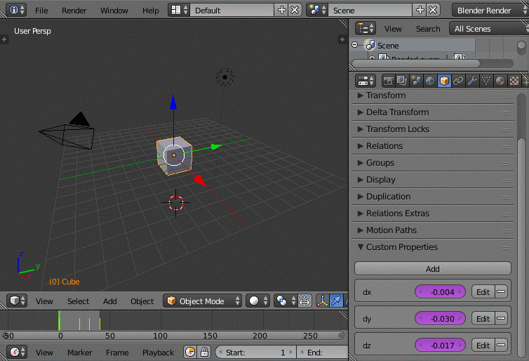 animation Possible to use object speed/acceleration as