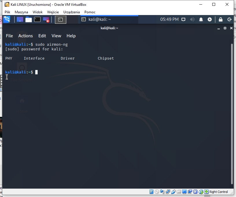 wireless networking Kali Linux Monitor mode usb network