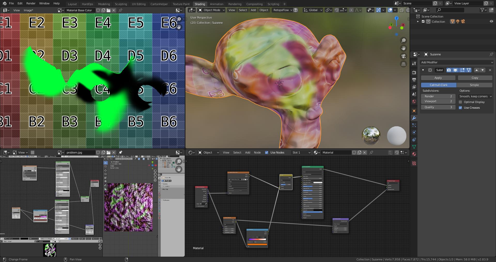 Can't texture paint in 3D or Image Editor with existing material nodes