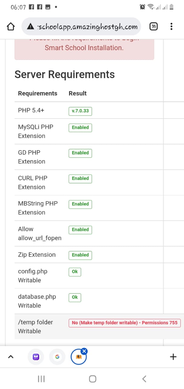 php /temp folder Writable No (Make temp folder writable