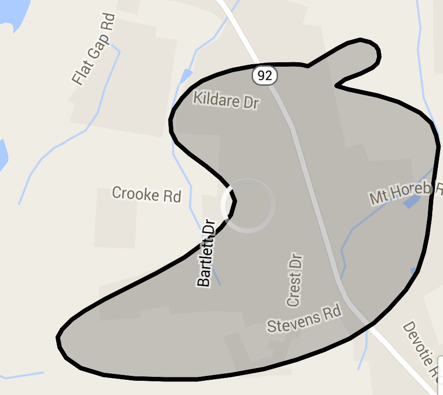 android Draw a path on maps following the finger motion