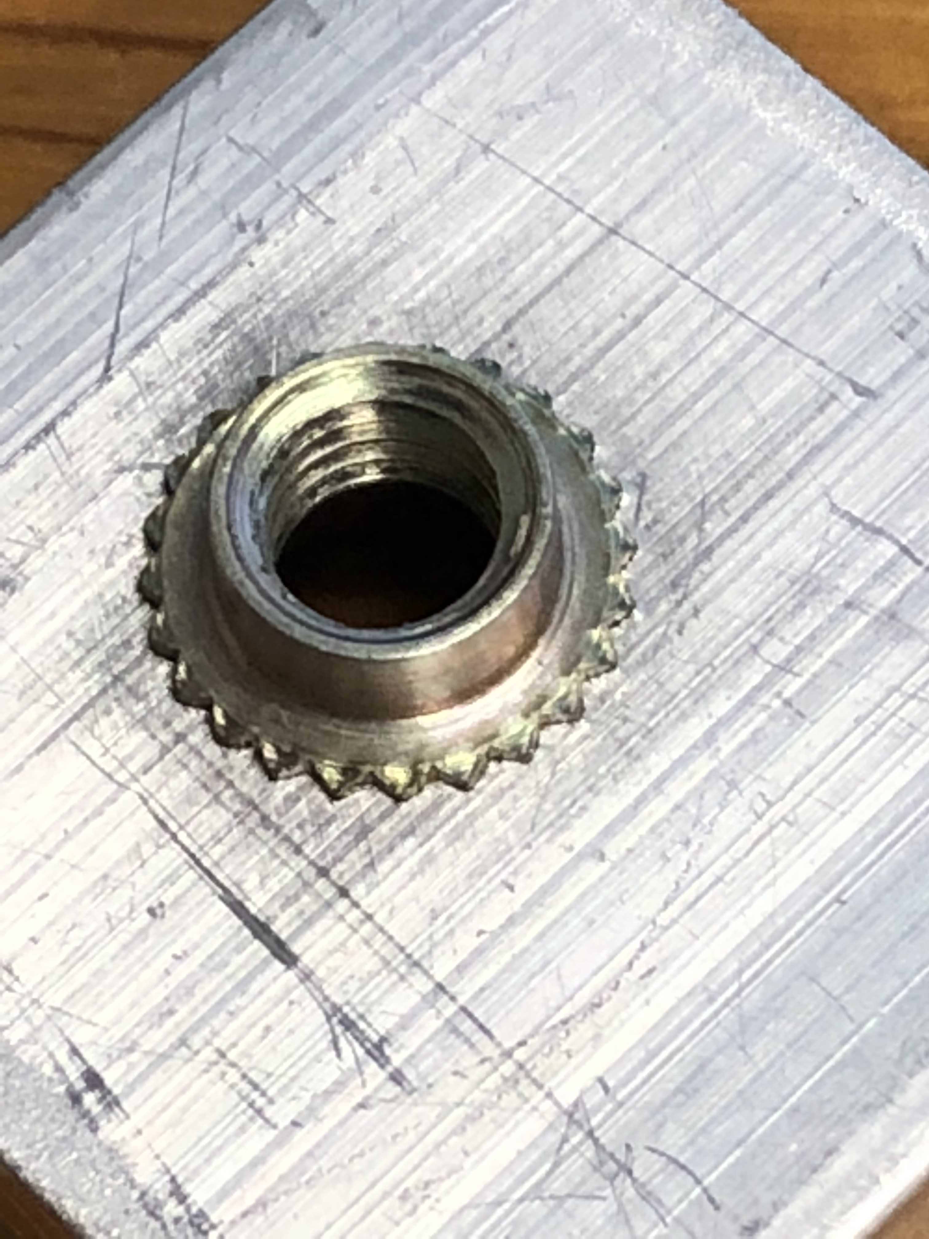 mechanical engineering I have an unidentified pressfit nut that I