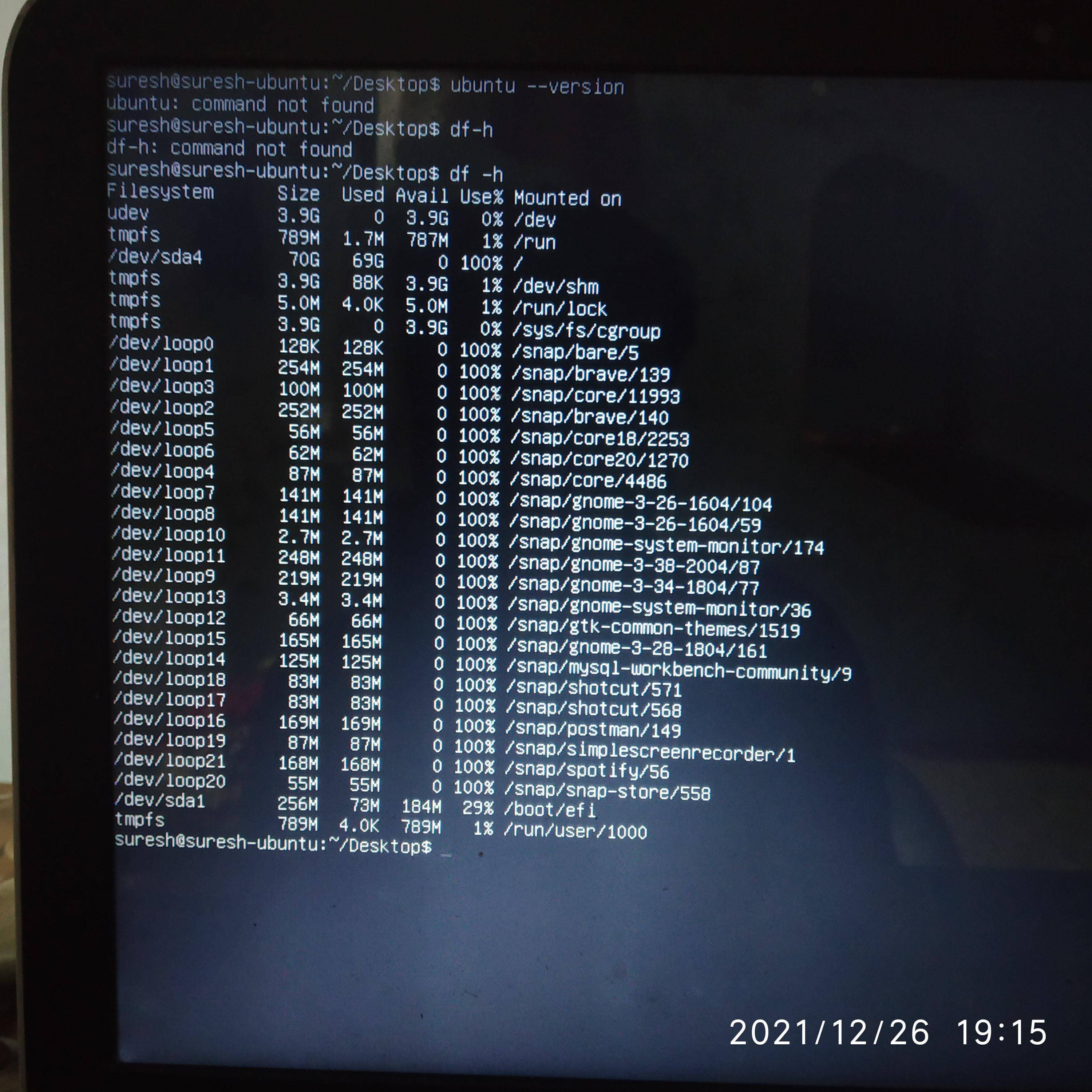 My /dev/sda4 disk space is full. I have allocated 70GB, I don't think