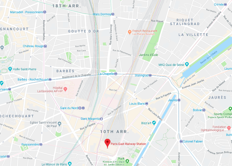 Why does Paris have two large train stations next to each other? (Gare