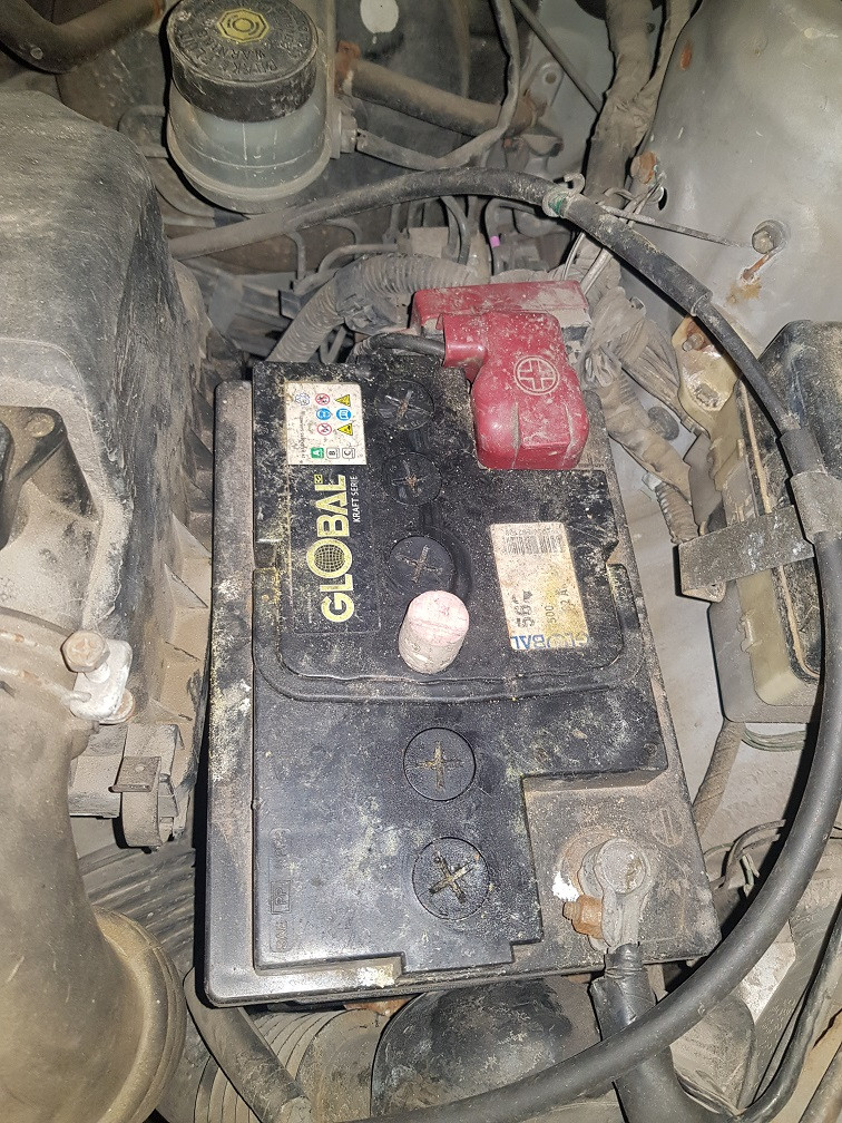 What damage can I cause by plunging a car battery section hole with