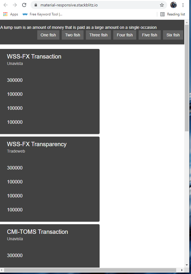 html mat card is not fitting with entire page Stack Overflow