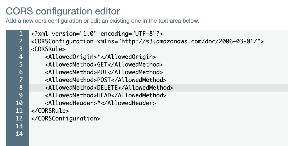 amazon web services how to convert bucket policy json to serverless