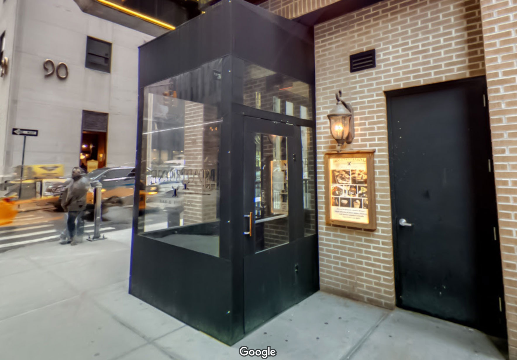 What are these boxed doors outside store fronts in New York? Q&A