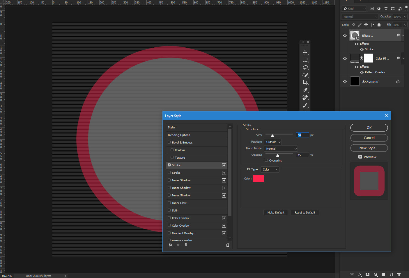 adobe How can I use two different opacity values on one shape? Graphic Design