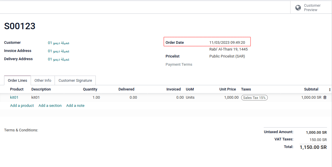 point of sale Odoo POS showing incorrect Time (date_order) Stack