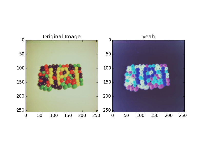 python Getting a negative of picture when copying numpy array values