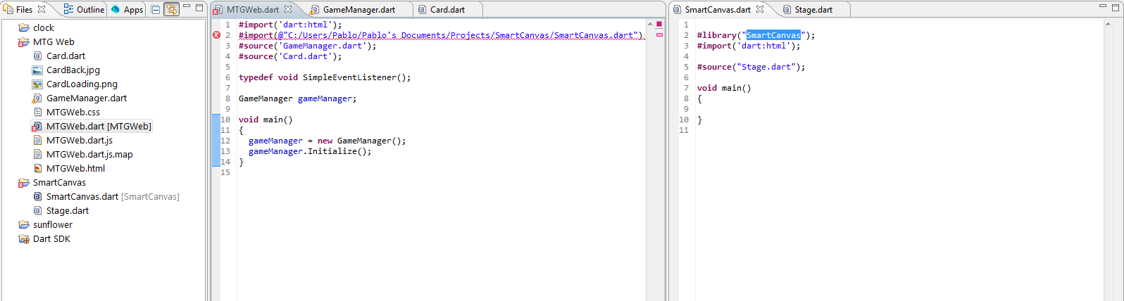 Importing Library In Dart On Windows Stack Overflow