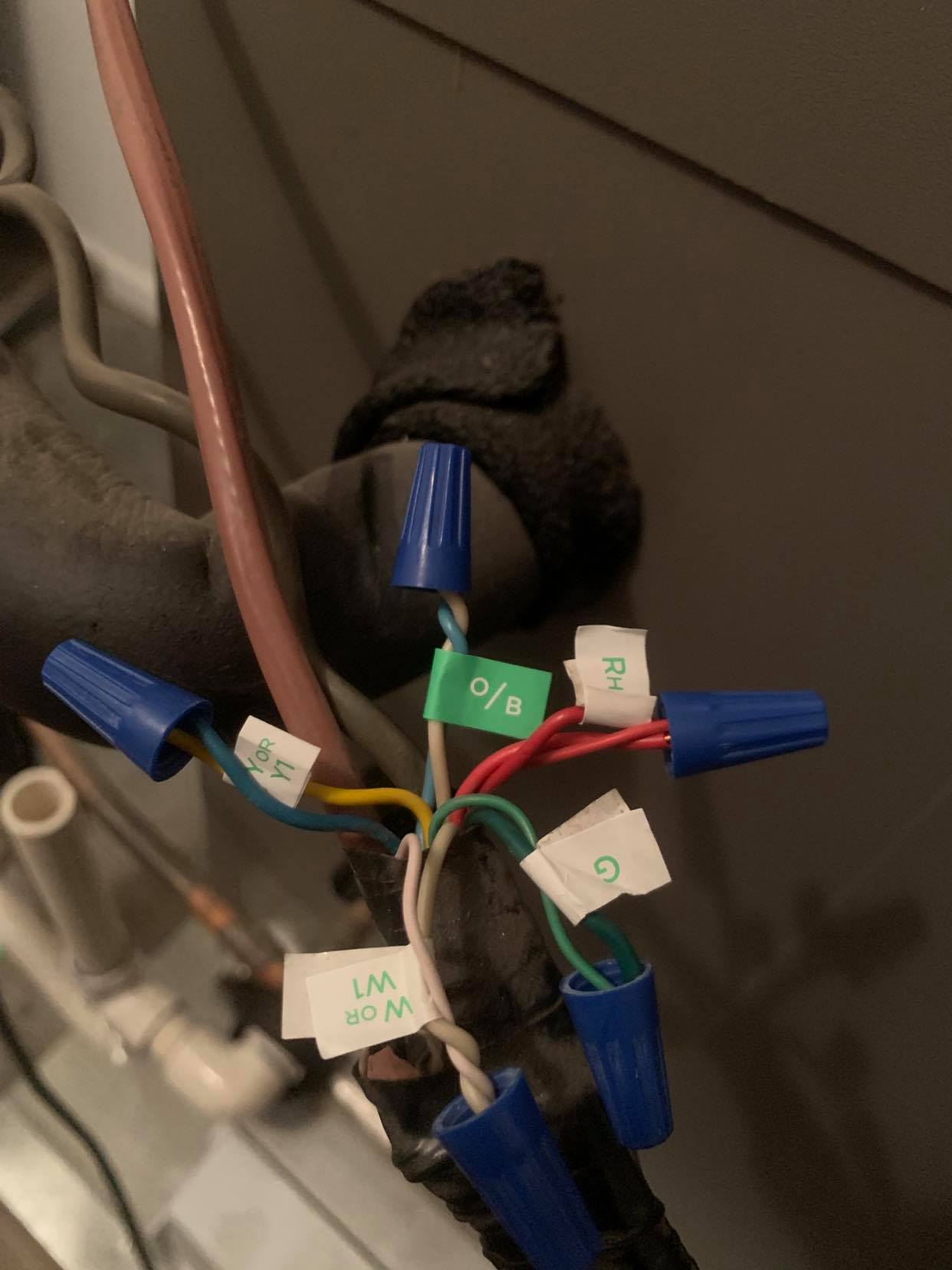 electrical how to add c wire to heat pump ac unit (only