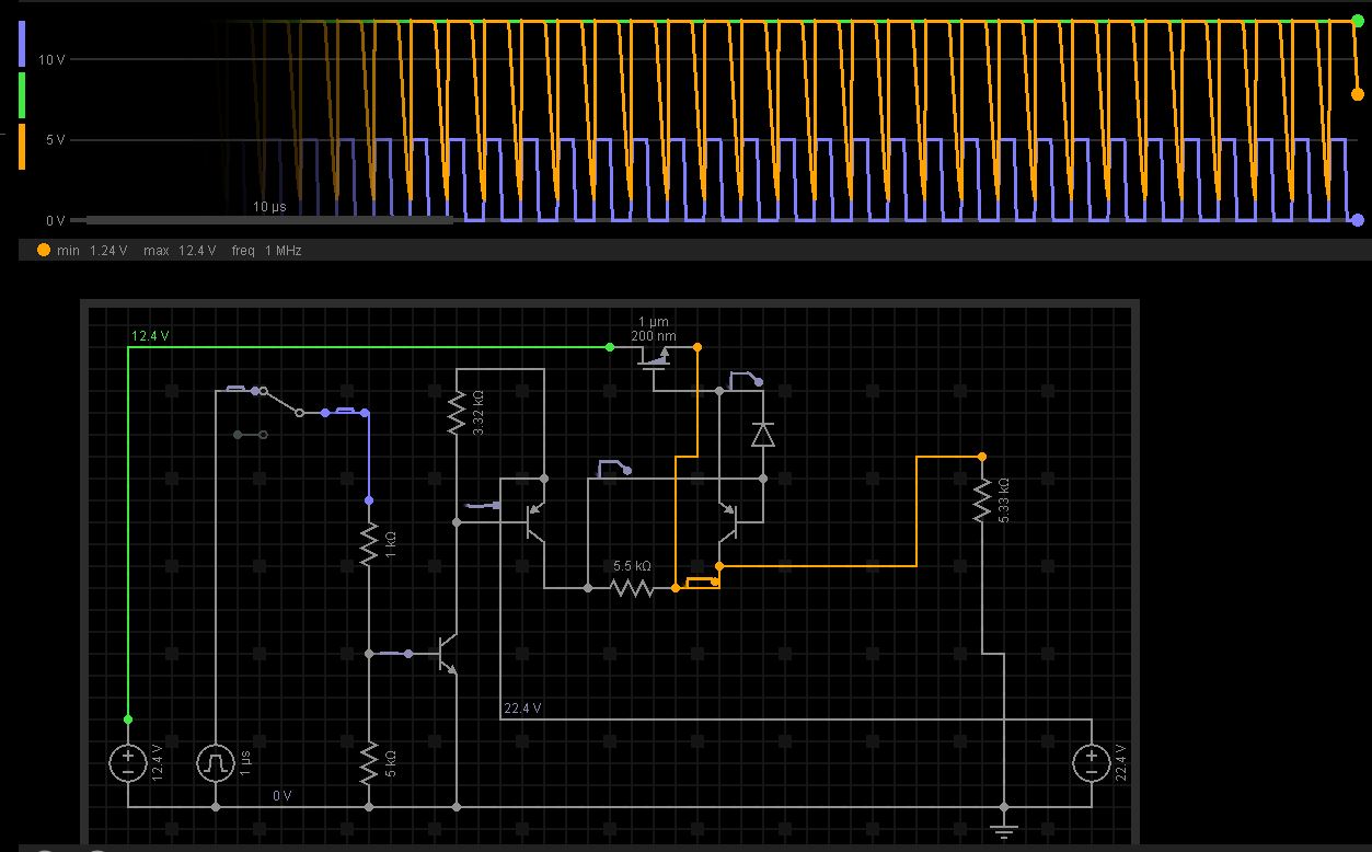 Electronic Reverse engineering a high side MOSFET driver SMD circuit