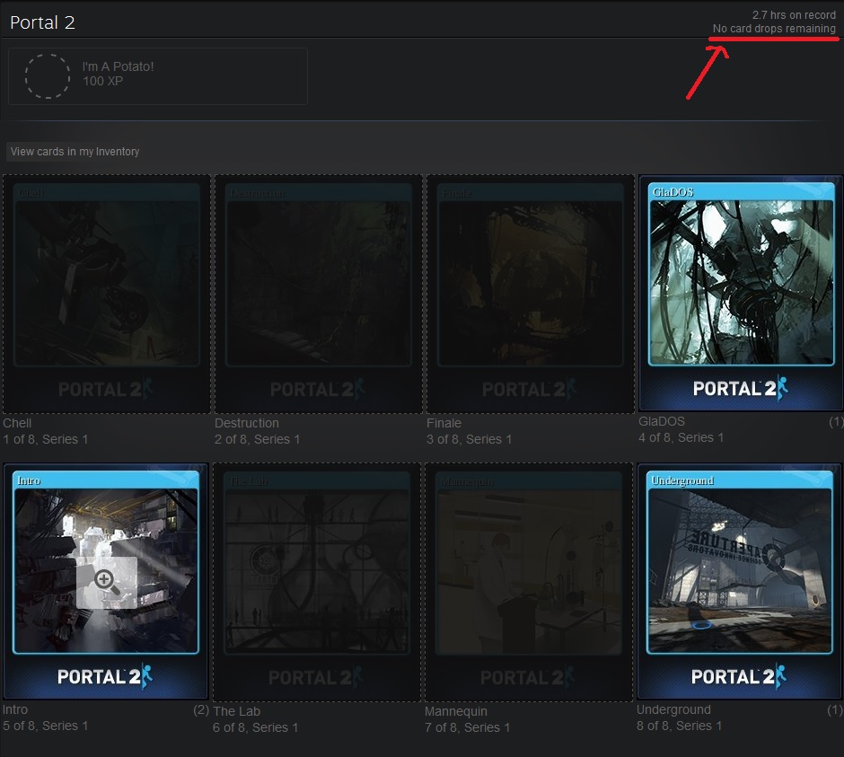 Steam How many cards can I collect per day Love & Improve Life