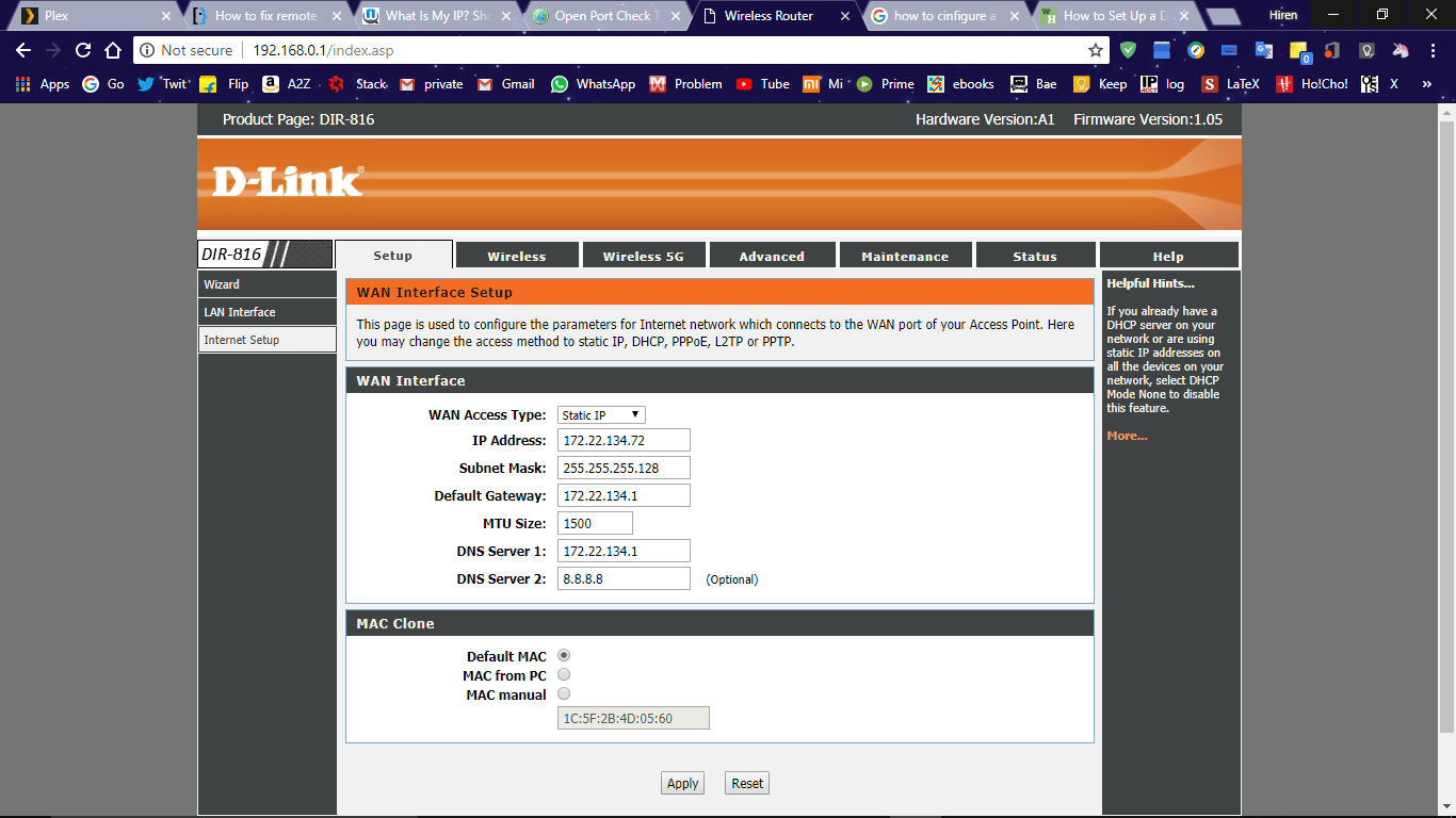 How to fix remote access error in PLEX Media Server? Super User