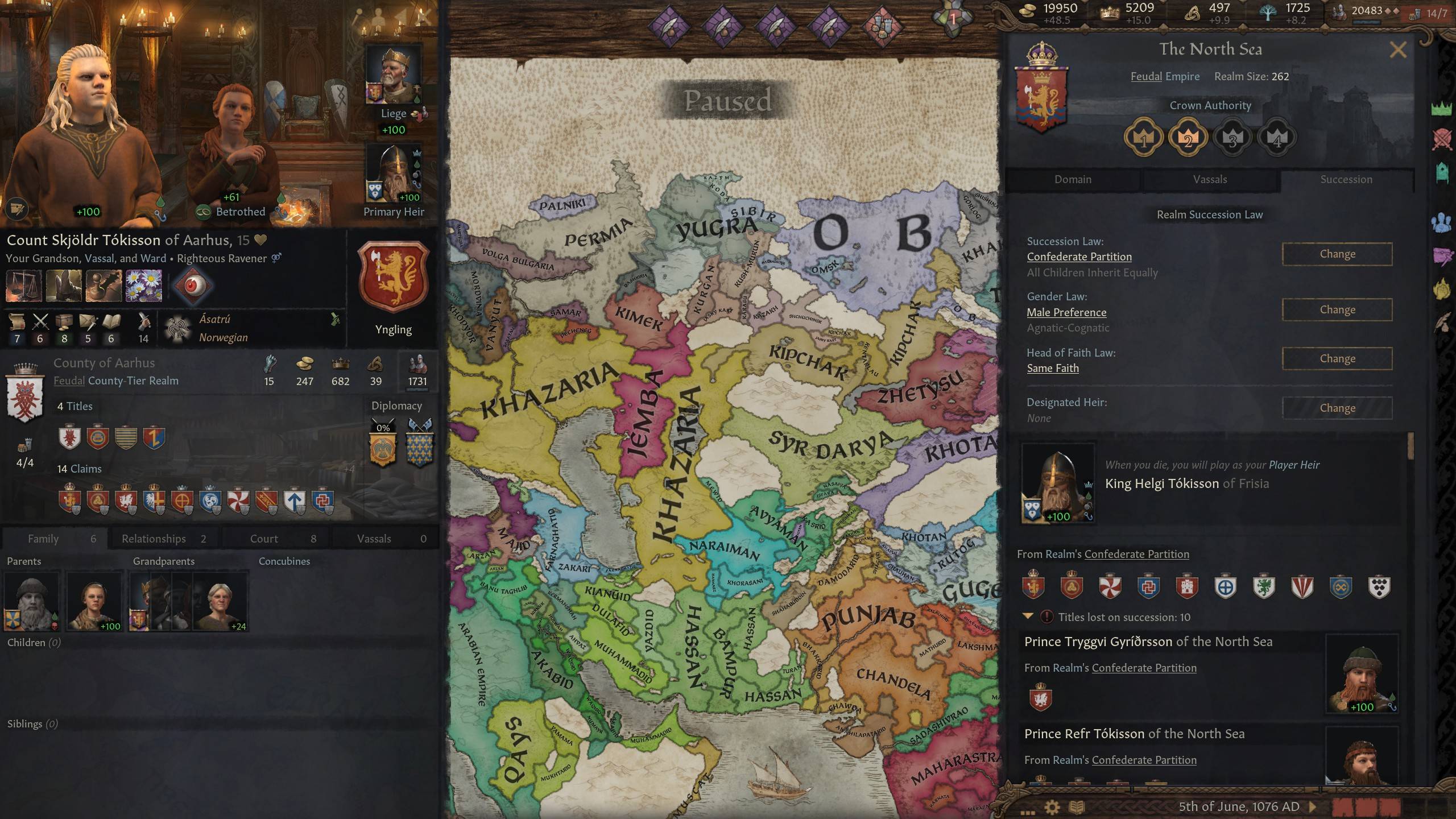 Crusader Kings 3 - Why Did My Player Heir Change From My Grandson To One Of My Other Sons After Reforming My Faith? - Arqade