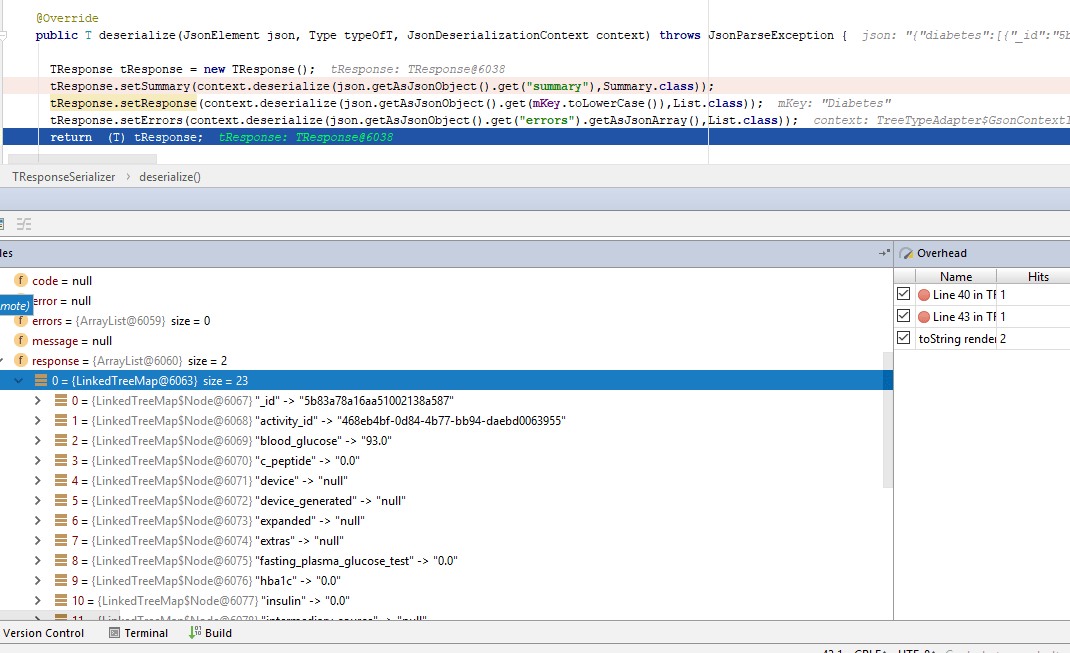 android convert LinkedTreeMap to List while deserializing data using