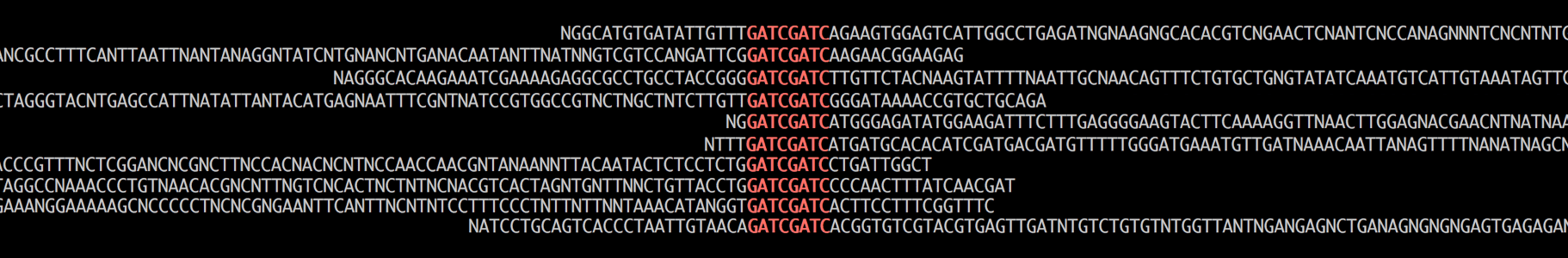 alignment How to align output of grep color=always? (To QC fasta/fastq files