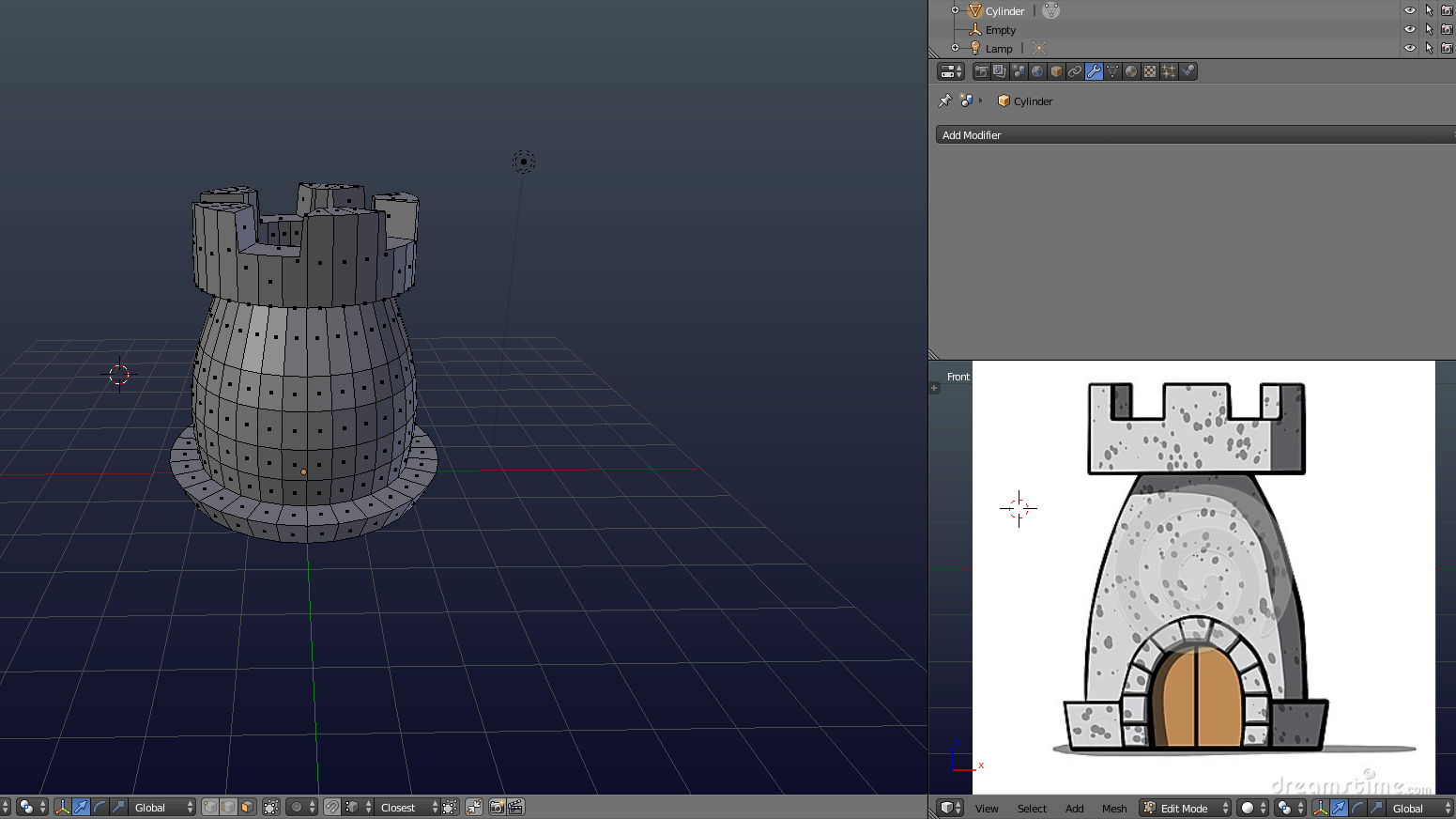 modeling Creating the door of a castle Blender Stack Exchange