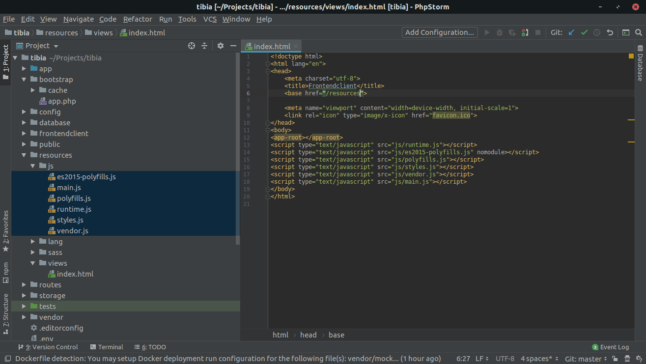 php How to run AngularJS project with Laravel Stack Overflow