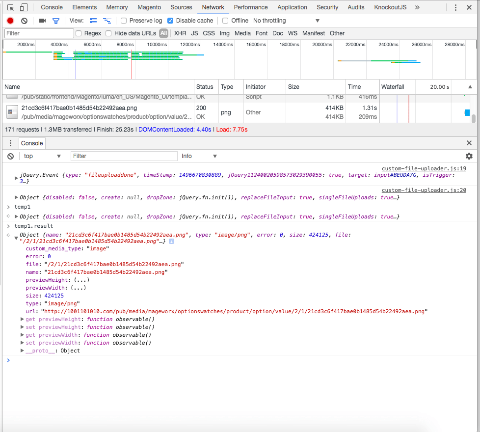Magento2 Get Response in UI File Uploader Component