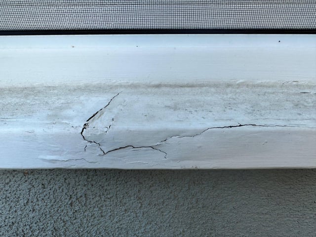 wood - How do I repair this exterior window trim? - Home Improvement
