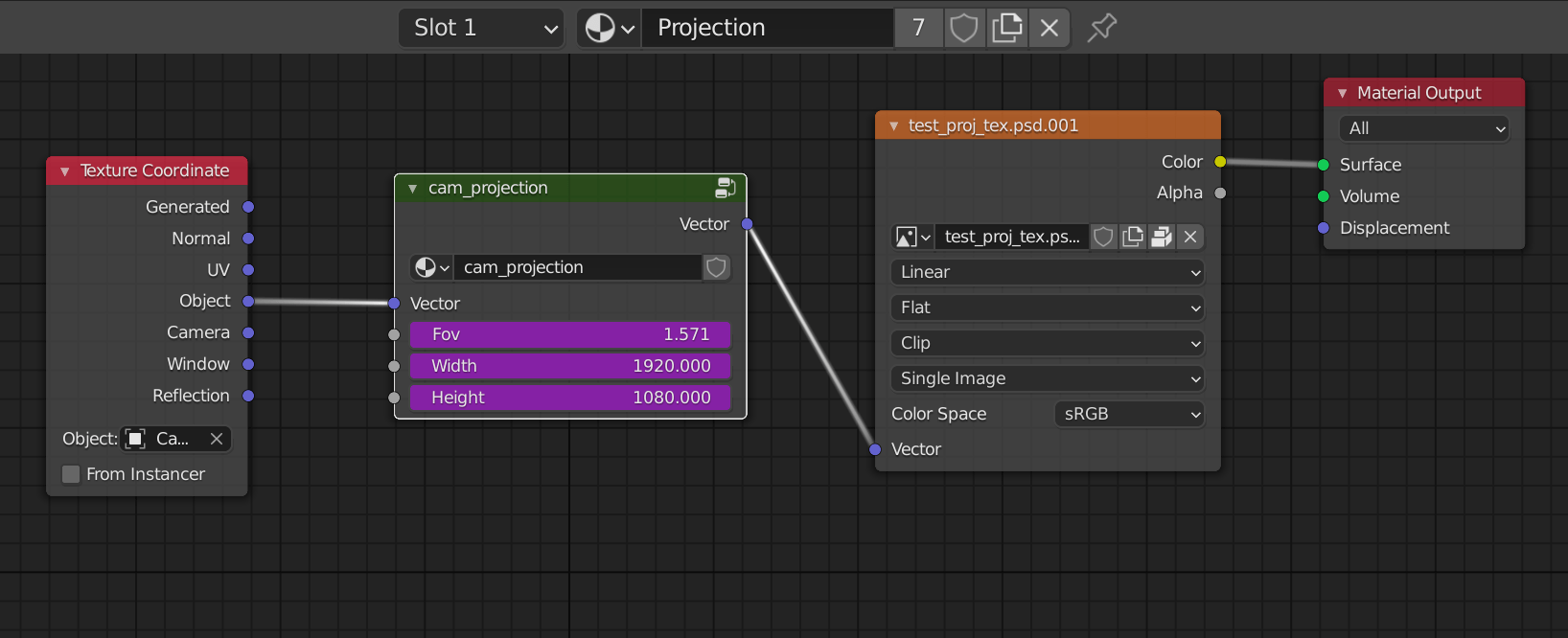 texturing Camera projection FOV trouble Blender Stack Exchange